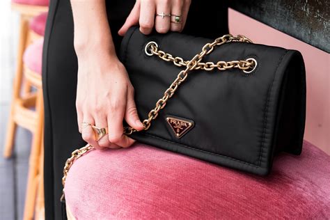 prada leather chain bag|prada tessuto chain bag.